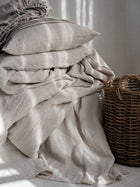 Natur Leinen Kissenbezug, Detailansicht